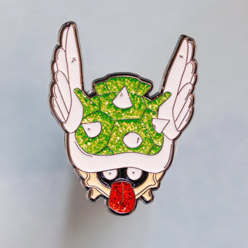 Green Shellbu Glow In The Dark Pin