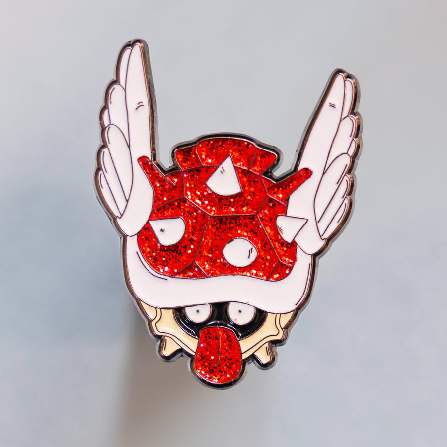 Red Shellbu Glow In The Dark Pin