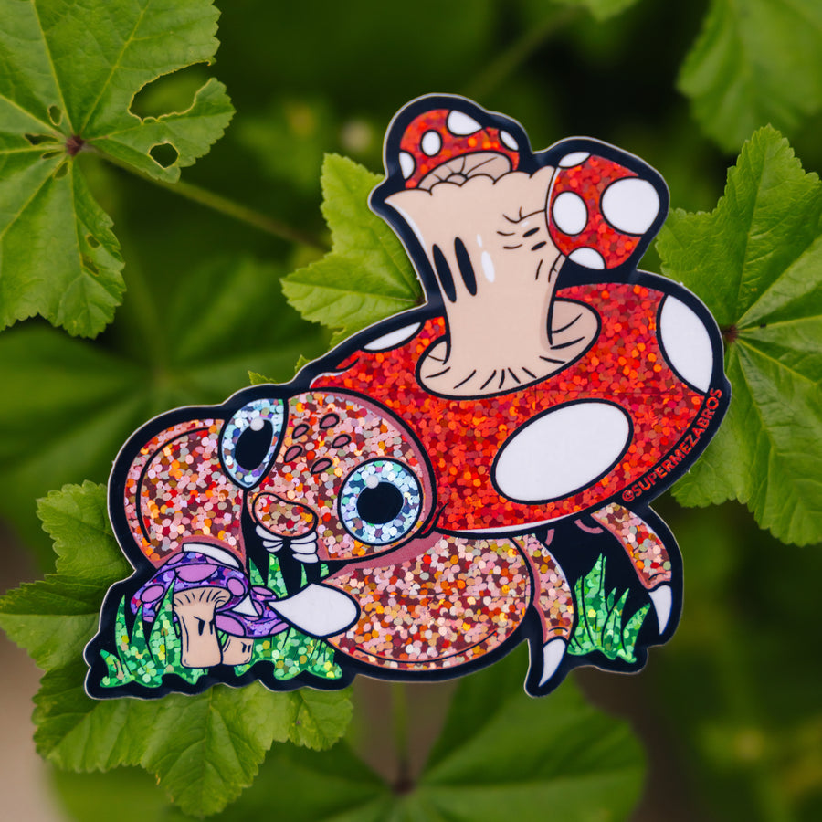 Super Mushi Glitter Sticker
