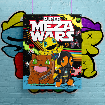 Super Meza Wars Giclee Fine Art Print