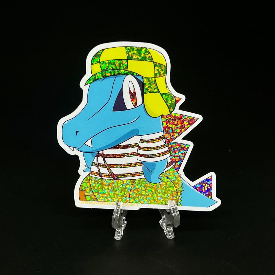 Chavodile Glitter Sticker