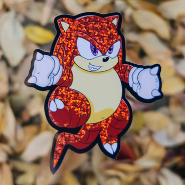 Knuckshrew Glitter Sticker