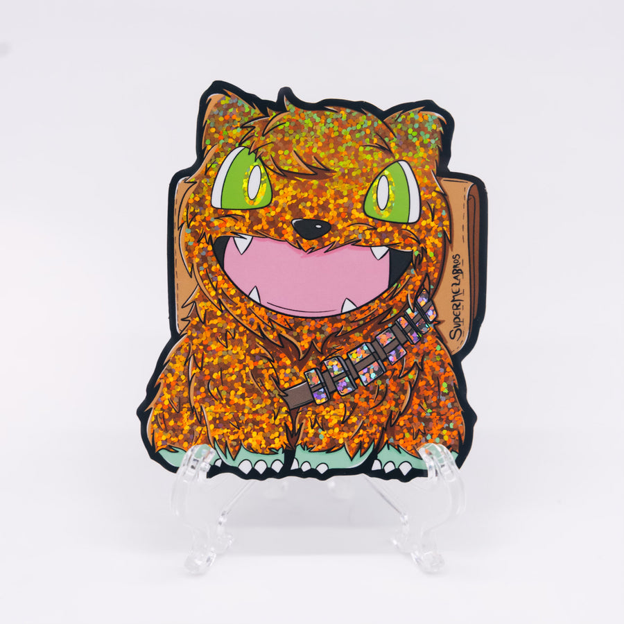 Chewbasaur Glitter Sticker