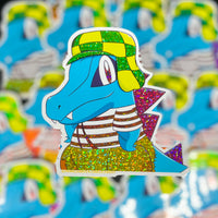 Chavodile Glitter Sticker