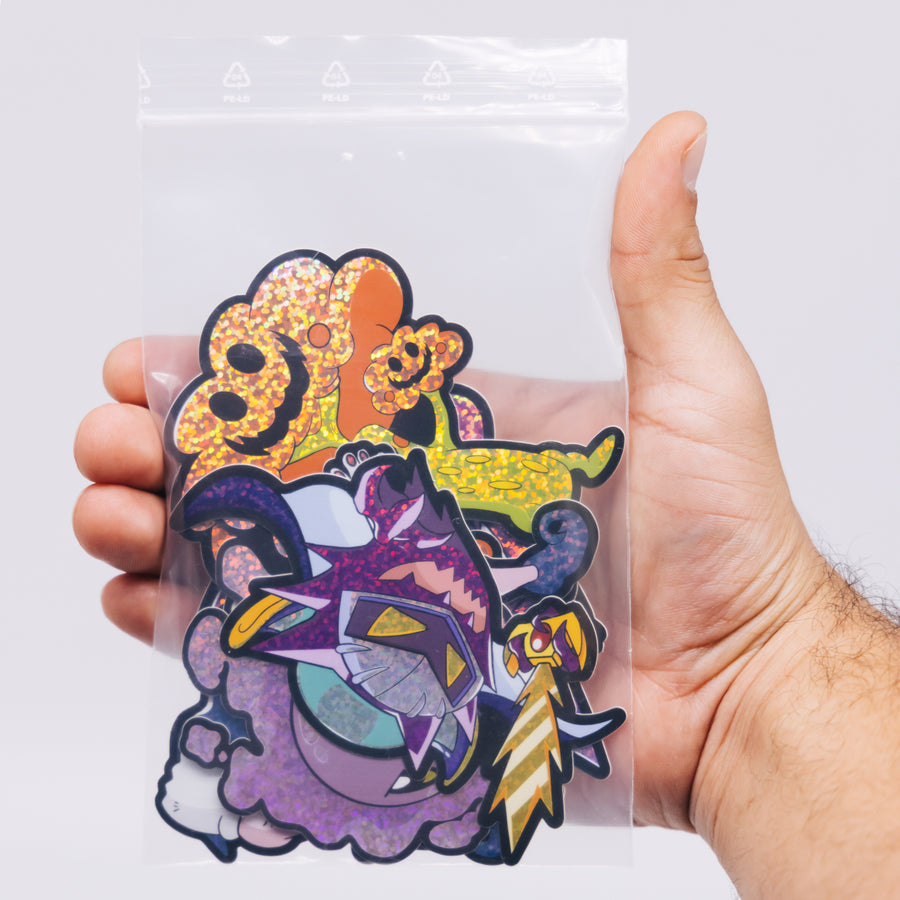 Haunta Knight Glitter Sticker